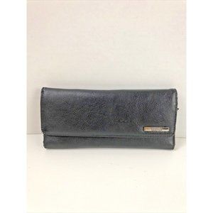 Kenneth Cole Reaction Vintage Black Synthetic Leather Trifold Wallet for Women